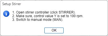 Example of a guide message