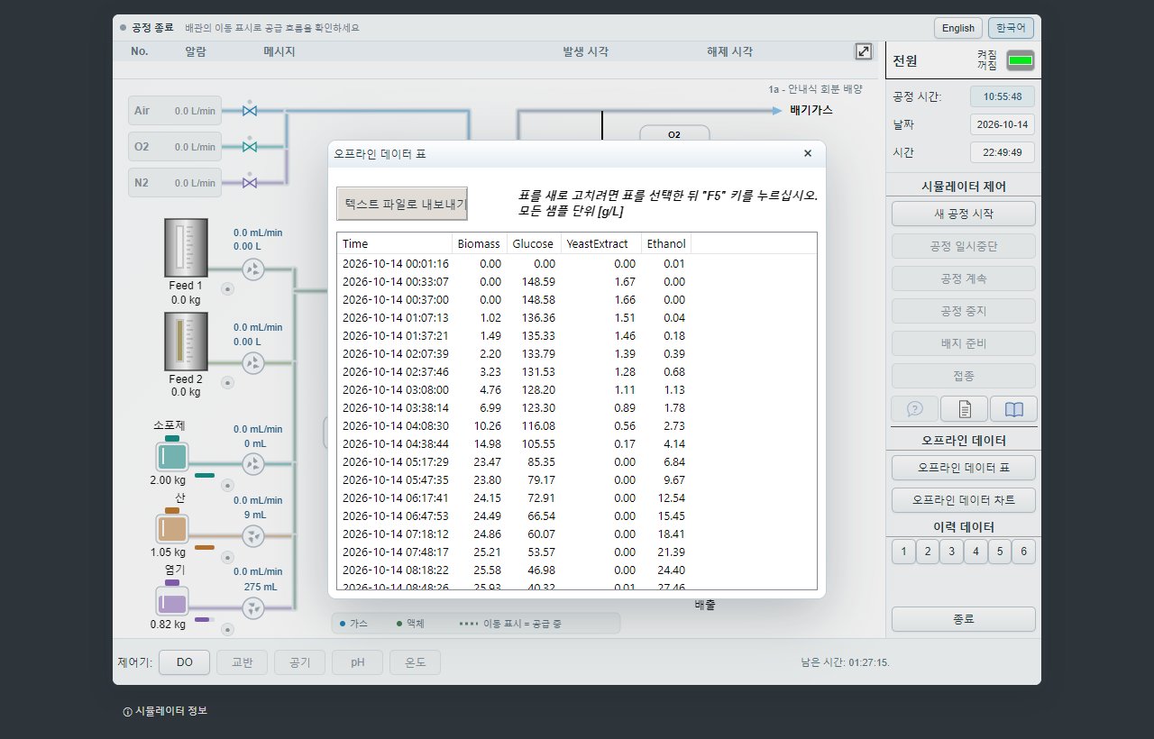 오프라인 데이터 표